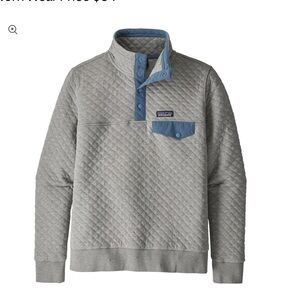 Patagonia Gray Quilt Snap-T pullover size S